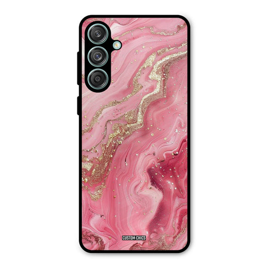 Pink Glitter Samsung Galaxy M55 5G Mobile Back Cover - Aesthetic PrintShield Case