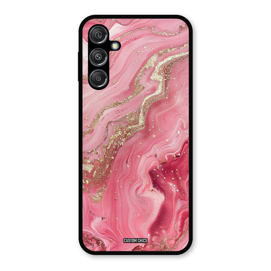 Pink Glitter Samsung Galaxy M34 5G Mobile Back Cover - Aesthetic PrintShield Case