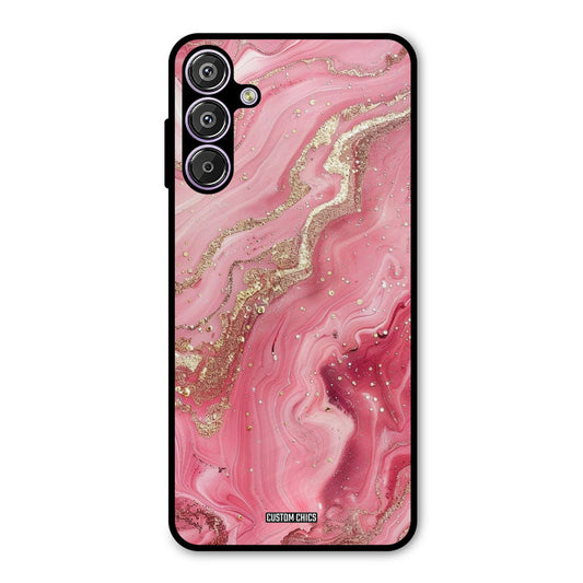 Pink Glitter Samsung Galaxy F15 Mobile Back Cover - Aesthetic PrintShield Case