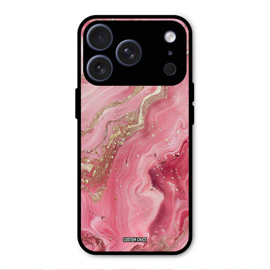 Pink Glitter iPhone 17 Pro Max Mobile Back Cover - Aesthetic PrintShield Case