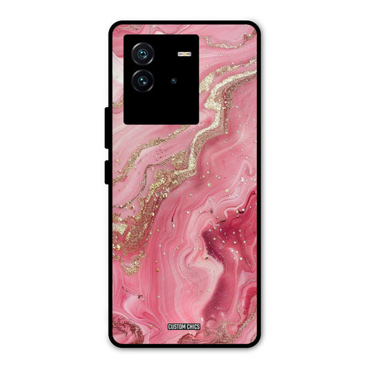 Pink Glitter iQOO Neo 6 5G Mobile Back Cover - Aesthetic PrintShield Case