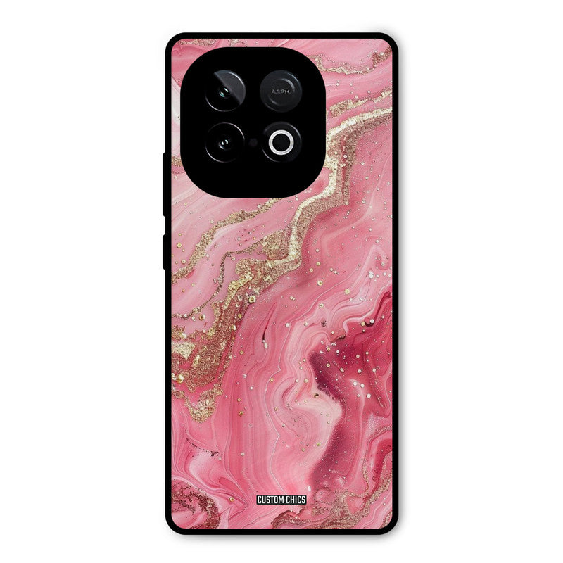 Pink Glitter iQOO Neo 10 Mobile Back Cover - Aesthetic PrintShield Case