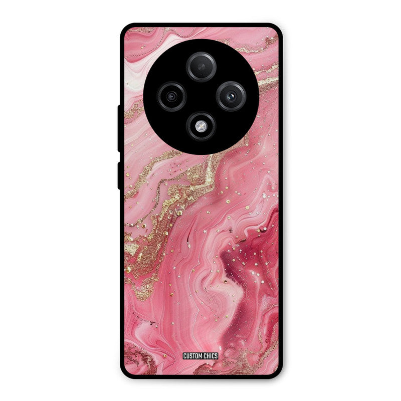 Pink Glitter Oppo F27 Pro Plus 5G Mobile Back Cover - Aesthetic PrintShield Case