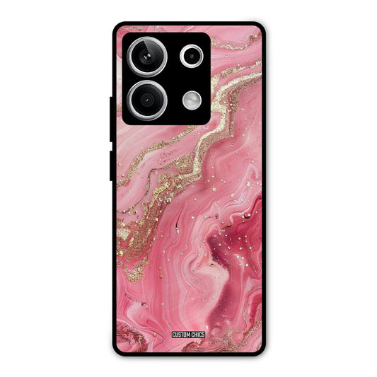 Pink Glitter Redmi Note 13 5G Mobile Back Cover - Aesthetic PrintShield Case