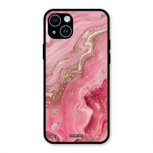 Pink Glitter iPhone 14 Mobile Back Cover - Aesthetic PrintShield Case