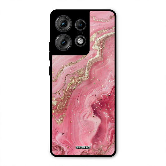 Pink Glitter Motorola Edge 50 Pro Mobile Back Cover - Aesthetic PrintShield Case