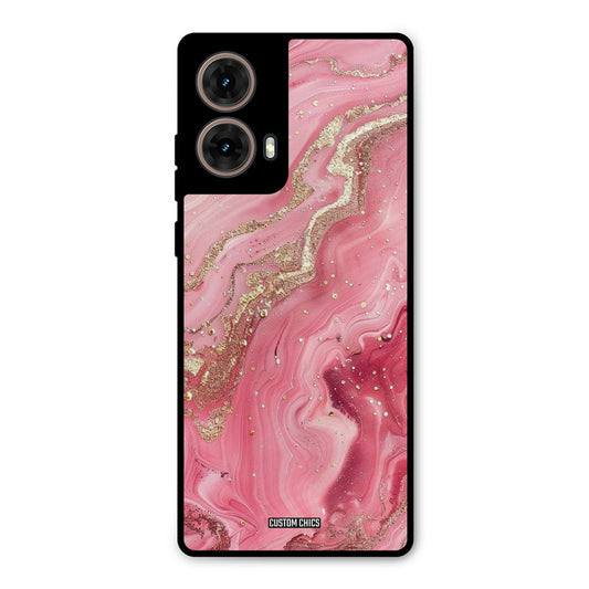 Pink Glitter Moto G85 Mobile Back Cover - Aesthetic PrintShield Case