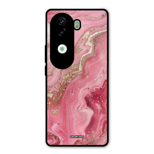 Pink Glitter Vivo V40e Mobile Back Cover - Aesthetic PrintShield Case