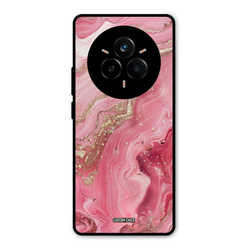 Pink Glitter Realme 14 Pro Mobile Back Cover - Aesthetic PrintShield Case
