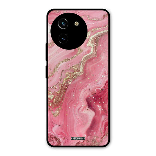 Pink Glitter Vivo Y200i Mobile Back Cover - Aesthetic PrintShield Case