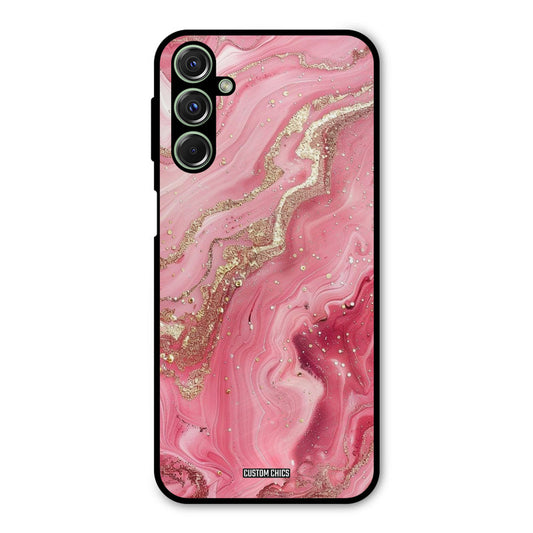 Pink Glitter Samsung Galaxy M34 Mobile Back Cover - Aesthetic PrintShield Case