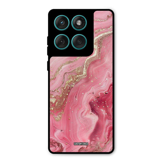 Pink Glitter Motorola Edge 60 Mobile Back Cover - Aesthetic PrintShield Case