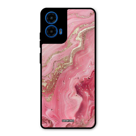 Pink Glitter Moto G45 Mobile Back Cover - Aesthetic PrintShield Case