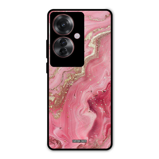 Pink Glitter Oppo F25 Pro Mobile Back Cover - Aesthetic PrintShield Case