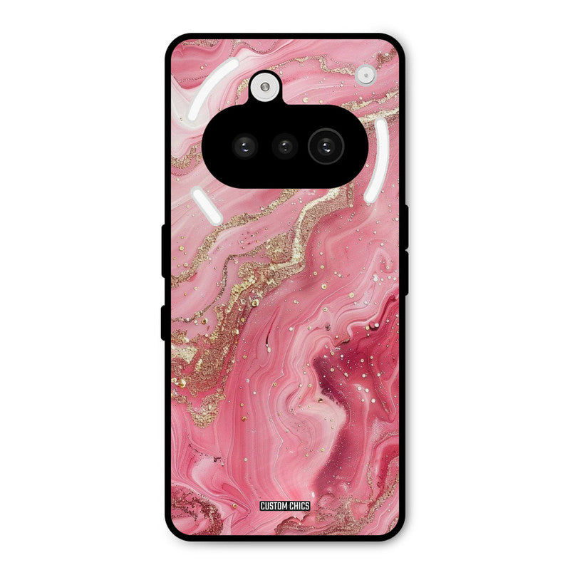 Pink Glitter Nothing Phone 3A Mobile Back Cover - Aesthetic PrintShield Case