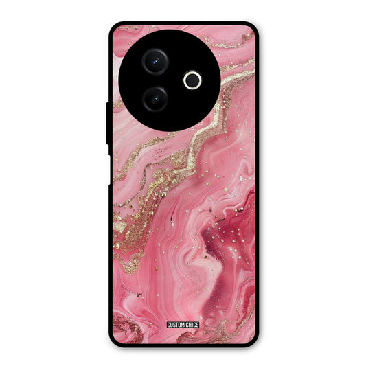 Pink Glitter Vivo Y39 Mobile Back Cover - Aesthetic PrintShield Case