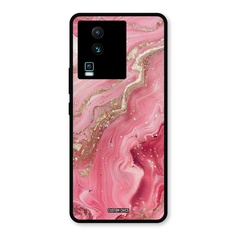 Pink Glitter IQOO Neo 7 Pro Mobile Back Cover - Aesthetic PrintShield Case