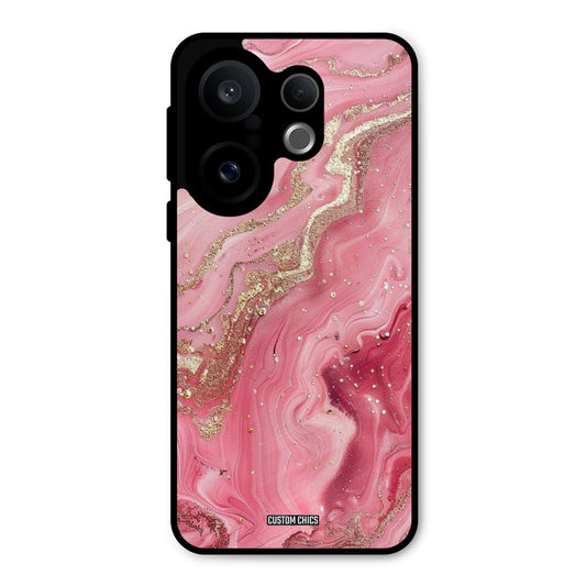 Pink Glitter Vivo X200 FE Mobile Back Cover - Aesthetic PrintShield Case