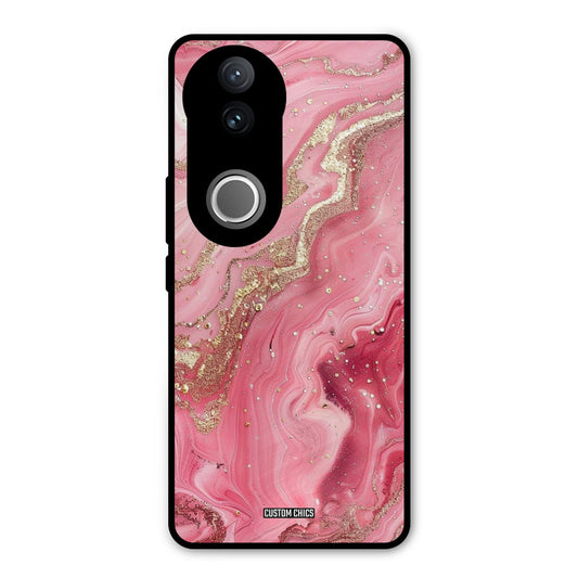 Pink Glitter Vivo V50 Mobile Back Cover - Aesthetic PrintShield Case