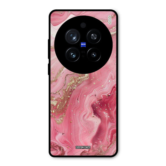 Pink Glitter Vivo X200 Pro Mobile Back Cover - Aesthetic PrintShield Case