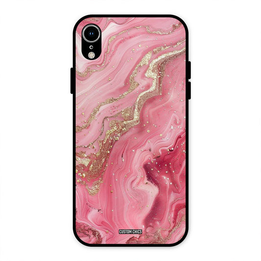 Pink Glitter iPhone XR Mobile Back Cover - Aesthetic PrintShield Case