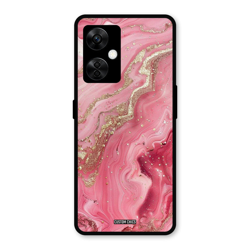 Pink Glitter OnePlus Nord CE 3 Lite Mobile Back Cover - Aesthetic PrintShield Case