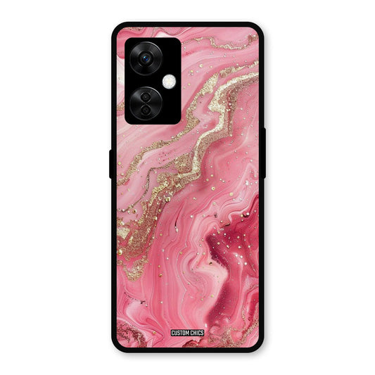 Pink Glitter OnePlus Nord CE 3 Lite Mobile Back Cover - Aesthetic PrintShield Case