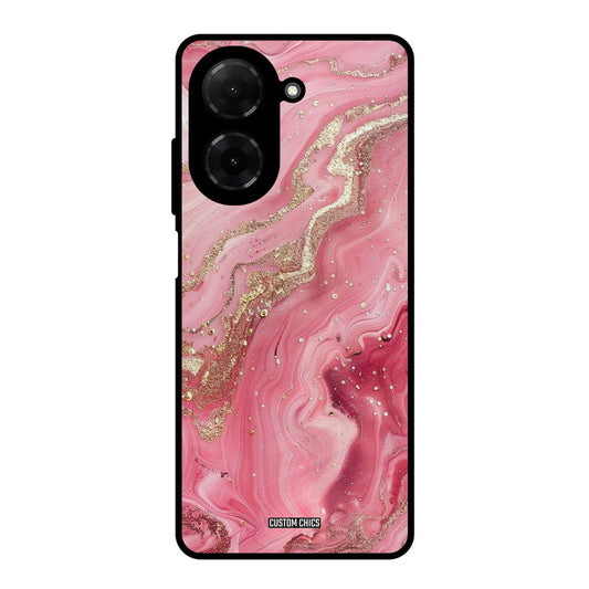 Pink Glitter Poco C71 Mobile Back Cover - Aesthetic PrintShield Case