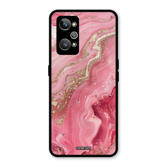 Pink Glitter Realme GT 2 Mobile Back Cover - Aesthetic PrintShield Case