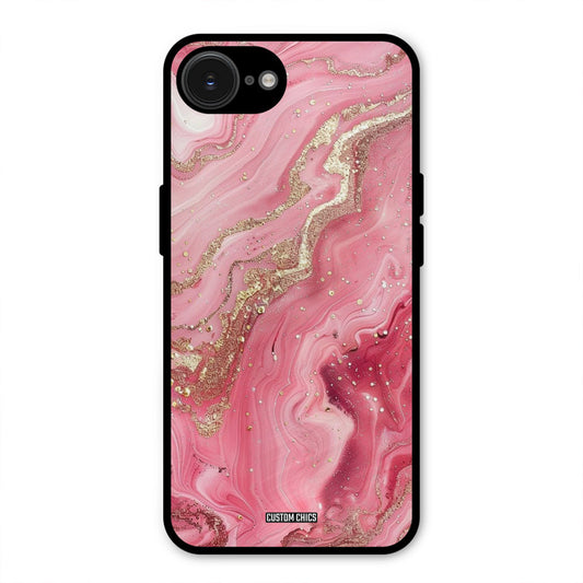 Pink Glitter iPhone 16e Mobile Back Cover - Aesthetic PrintShield Case