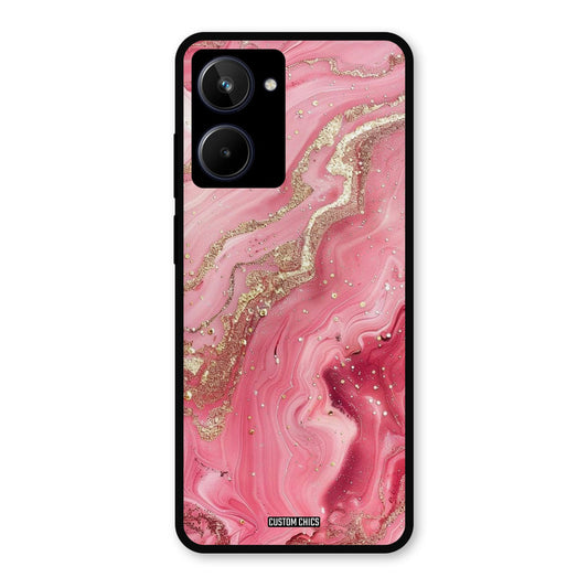 Pink Glitter Realme 10 Mobile Back Cover - Aesthetic PrintShield Case
