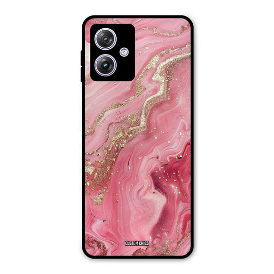 Pink Glitter Moto G54 Mobile Back Cover - Aesthetic PrintShield Case