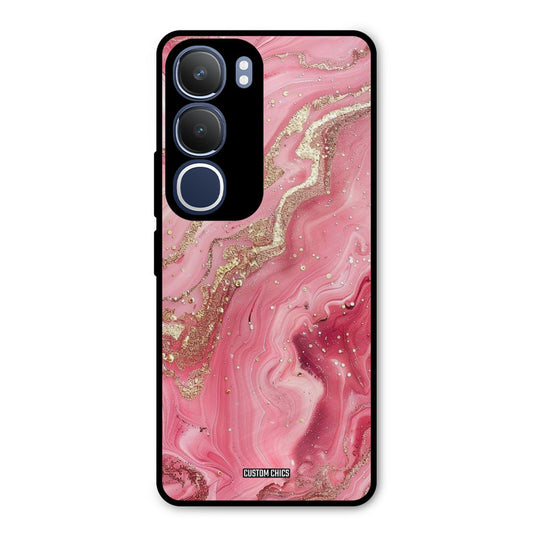 Pink Glitter Vivo Y29 Mobile Back Cover - Aesthetic PrintShield Case