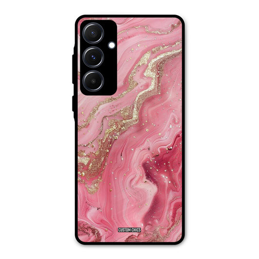 Pink Glitter Samsung Galaxy A55 5G Mobile Back Cover - Aesthetic PrintShield Case