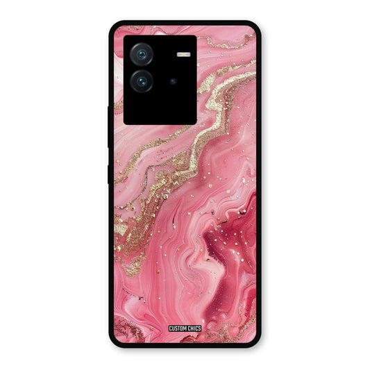 Pink Glitter iQoo Neo 6 Mobile Back Cover - Aesthetic PrintShield Case