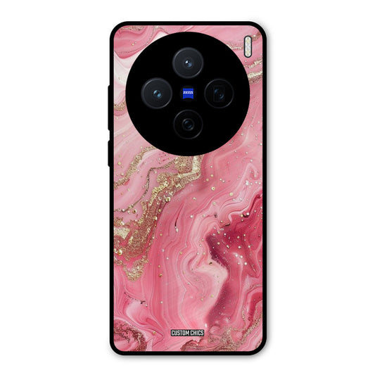 Pink Glitter Vivo X200 Mobile Back Cover - Aesthetic PrintShield Case