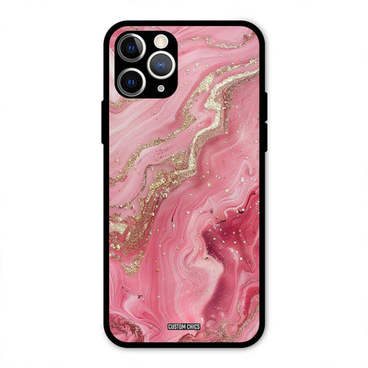 Pink Glitter IPhone 11 Pro Max Mobile Back Cover - Aesthetic PrintShield Case