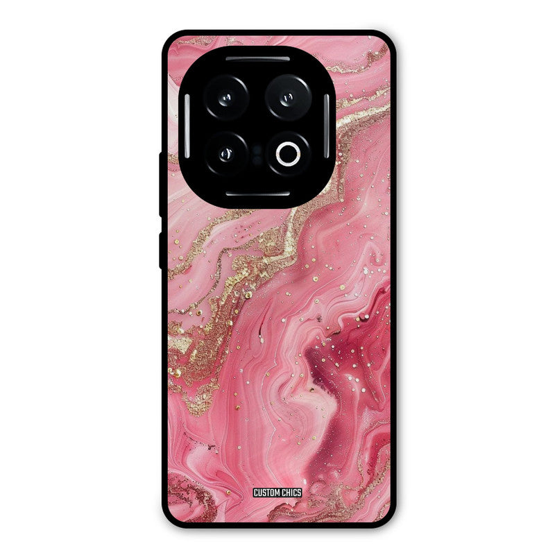 Pink Glitter iQOO 13 Mobile Back Cover - Aesthetic PrintShield Case