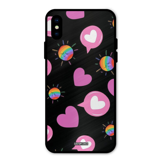 Pink Thoughts iPhone X Mobile Back Cover - Aesthetic PrintShield Case