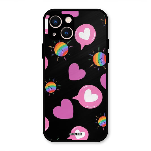Pink Thoughts iPhone 13 Mobile Back Cover - Aesthetic PrintShield Case