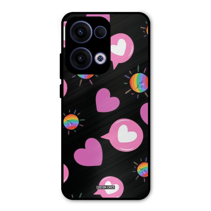 Pink Thoughts Oppo Reno 13 5G Mobile Back Cover - Aesthetic PrintShield Case