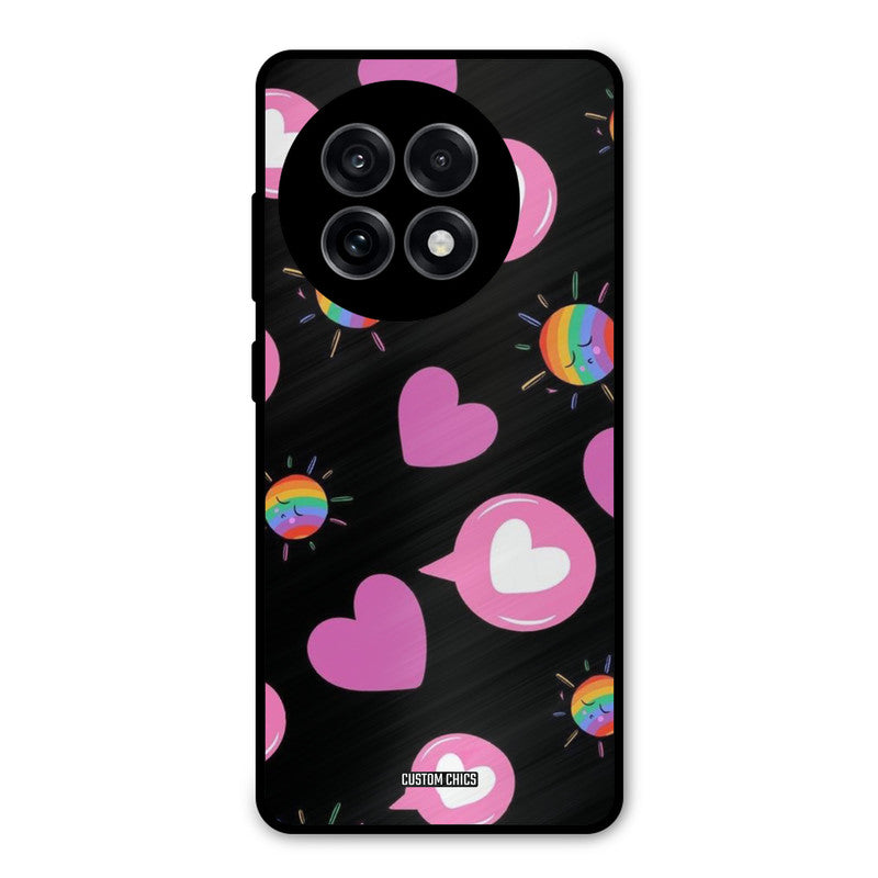 Pink Thoughts OnePlus 13R Mobile Back Cover - Aesthetic PrintShield Case