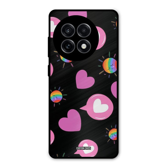 Pink Thoughts OnePlus 13R Mobile Back Cover - Aesthetic PrintShield Case