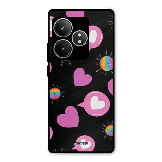 Pink Thoughts Realme GT 6T Mobile Back Cover - Aesthetic PrintShield Case