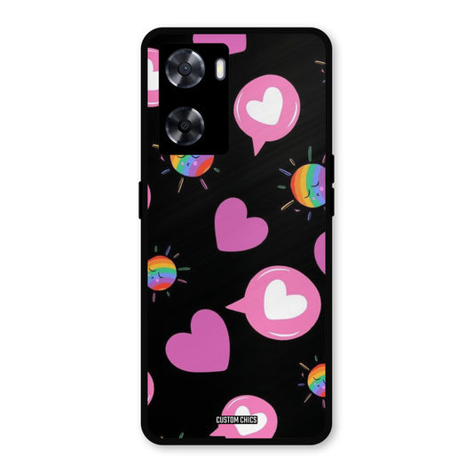 Pink Thoughts Oppo A57 2022 Mobile Back Cover - Aesthetic PrintShield Case