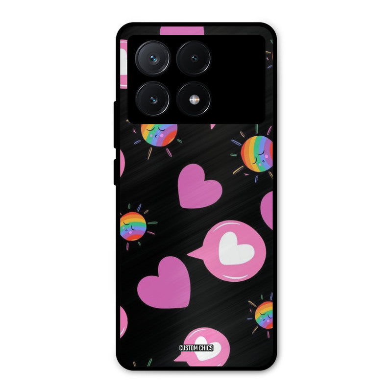 Pink Thoughts Poco X6 Pro Mobile Back Cover - Aesthetic PrintShield Case