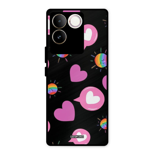 Pink Thoughts Vivo T2 Pro Mobile Back Cover - Aesthetic PrintShield Case