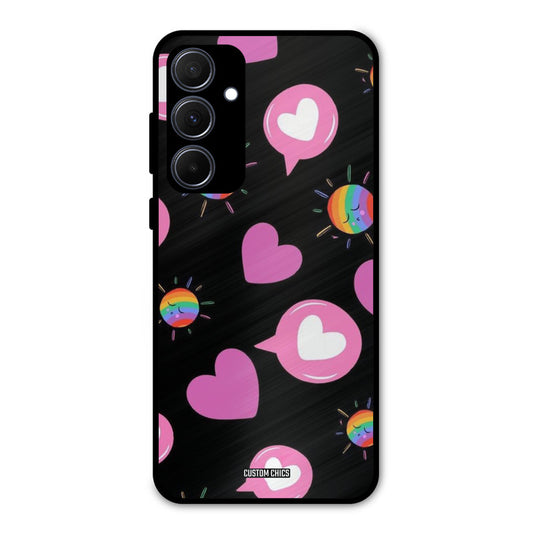 Pink Thoughts Samsung Galaxy A35 5G Mobile Back Cover - Aesthetic PrintShield Case