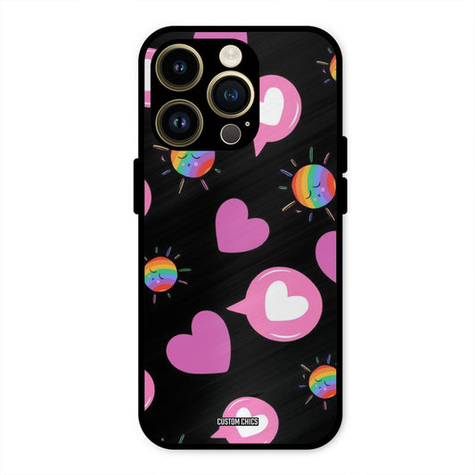 Pink Thoughts iPhone 14 Pro Max Mobile Back Cover - Aesthetic PrintShield Case
