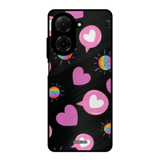 Pink Thoughts Poco C71 Mobile Back Cover - Aesthetic PrintShield Case